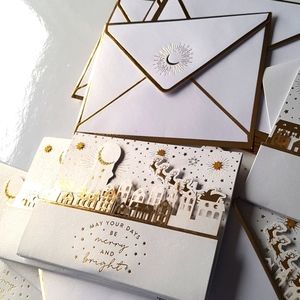 🎅🏼 2/32$ 16 pcs 3D Christmas Cards Envelopes May Your Days Be Merry and Bright